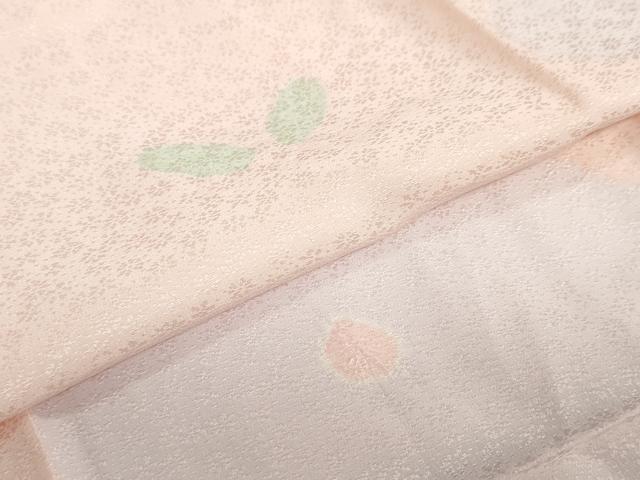 平和屋着物●長襦袢　袷　道長舞花文　さが美扱い　正絹　逸品　未使用　DAAZ7621ud