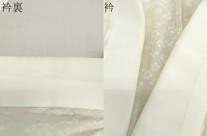 平和屋着物●長襦袢　無双仕立て　舞花文　暈し染め　正絹　逸品　DAAZ7623ud
