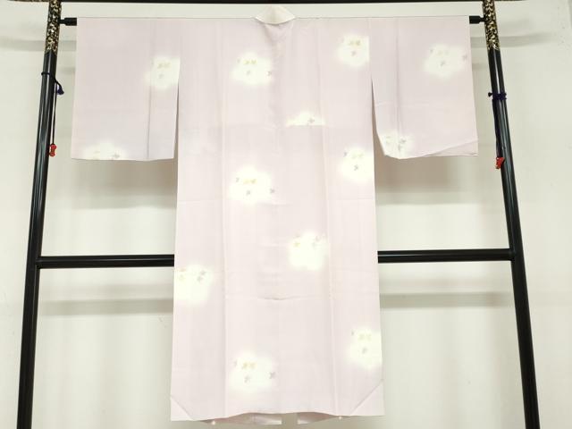 平和屋着物●長襦袢　袷　草花文　暈し染め　ほていや扱い　正絹　逸品　DAAZ7624ud