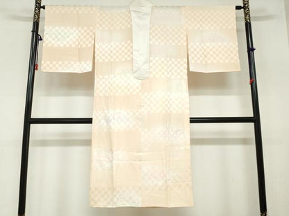 平和屋着物●長襦袢　無双仕立て　横段草花文　暈し染め　正絹　逸品　DAAZ7628ud