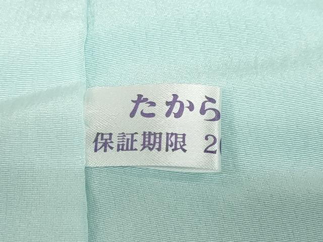 平和屋着物●長襦袢　無双仕立て　雪芝草花文　正絹　逸品　未使用　DAAZ7633ud