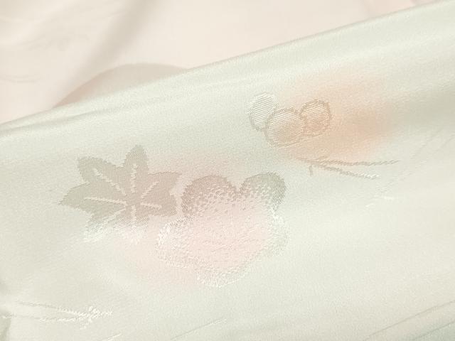 平和屋着物●振袖用長襦袢　袷　草花地紋　暈し染め　正絹　逸品　DAAZ7637ud