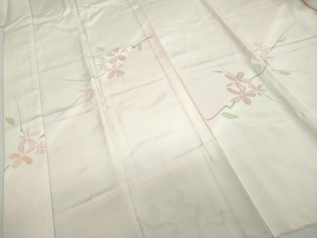 平和屋着物●長襦袢　無双仕立て　草花文　暈し染め　正絹　逸品　DAAZ7641ud