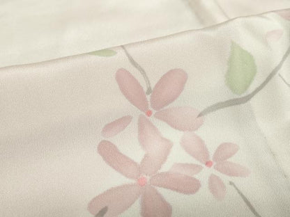 平和屋着物●長襦袢　無双仕立て　草花文　暈し染め　正絹　逸品　DAAZ7641ud