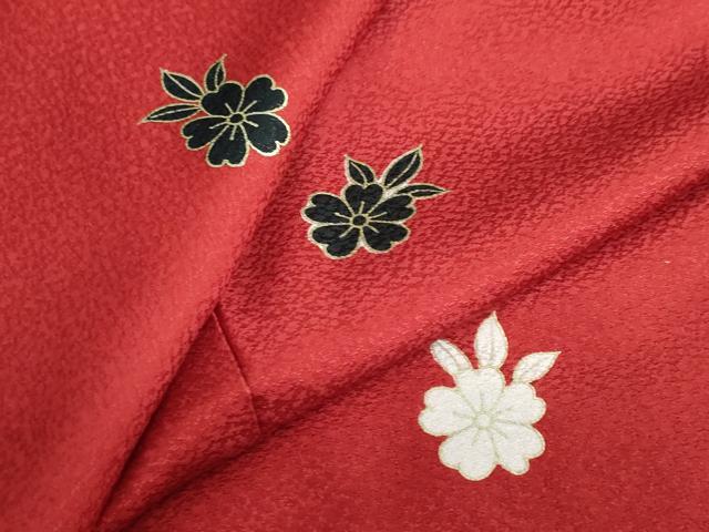 平和屋着物●小振袖　二尺袖　舞花文　金彩　洗える着物　DAAZ7670ud