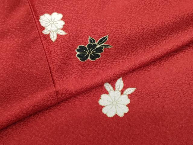 平和屋着物●小振袖　二尺袖　舞花文　金彩　洗える着物　DAAZ7670ud