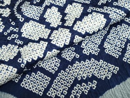 平和屋着物●訪問着　総絞り　道長草花文　正絹　逸品　DAAZ7682ud