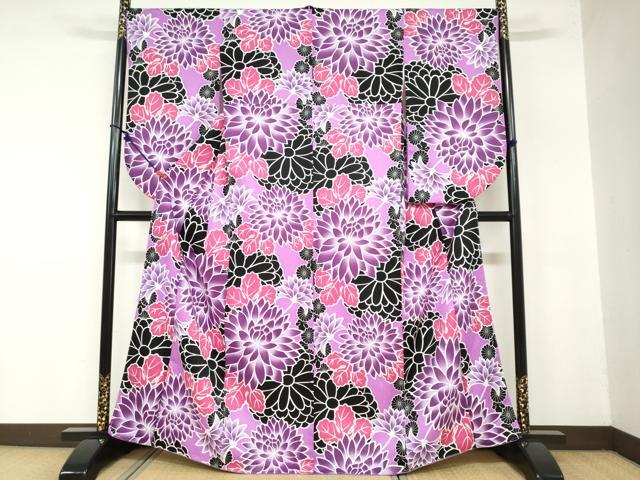 平和屋着物●小振袖　二尺袖　草花文　洗える着物　逸品　新品　DAAY5322ud 平和屋着物○小振袖 二尺袖 草花文 洗える着物 未使用 DAAZ7690ud