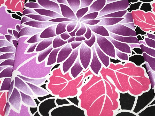 平和屋着物○小振袖 二尺袖 草花文 洗える着物 未使用 DAAZ7690ud