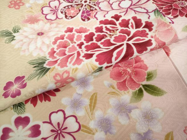 平和屋着物○H・L（アッシュエル） HENRI-LUC CHAPUIS 小振袖 二尺袖