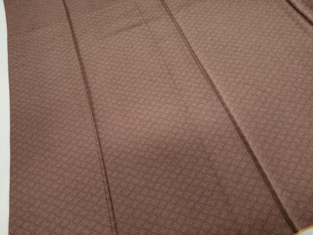 平和屋着物○伝統工芸師 服部光擴 江戸小紋 菱文 反端