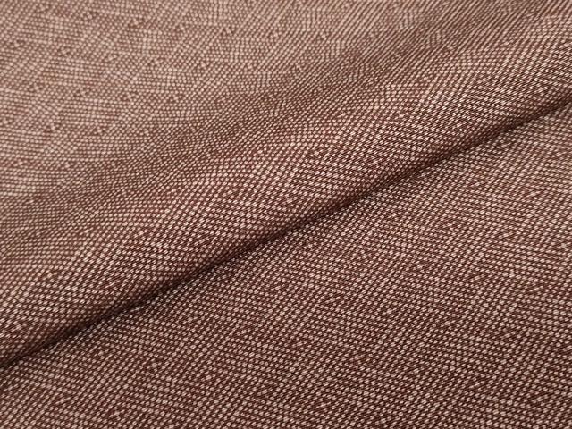 平和屋着物○伝統工芸師 服部光擴 江戸小紋 菱文 反端