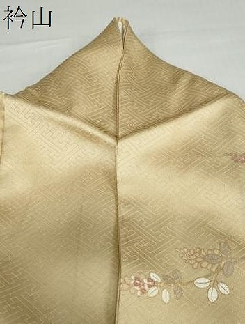 平和屋着物●訪問着　扇面宝尽くし草花文　金銀彩　正絹　逸品　DAAZ7725ud