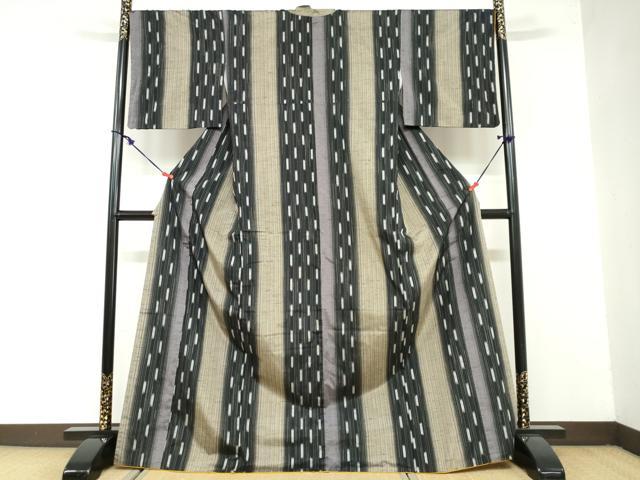 平和屋着物●ぜんまい紬　霞間道　正絹　逸品　DAAZ7732ud 平和屋着物○ぜんまい紬 霞間道 正絹 逸品 DAAZ7732ud