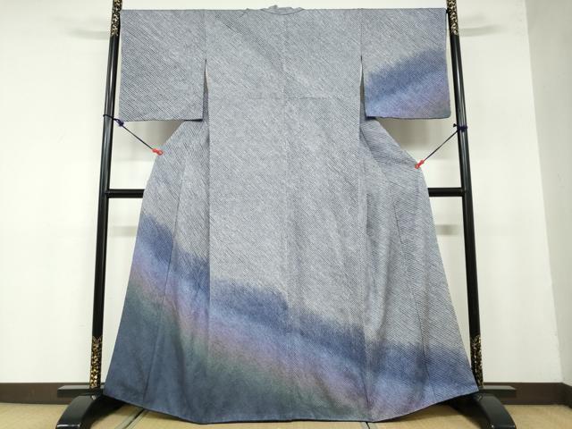 平和屋着物●訪問着　総絞り　霞文　暈し染め　正絹　逸品　DAAZ7748ud 平和屋着物○訪問着 総絞り 霞文 暈し染め 正絹 逸品 DAAZ7748ud