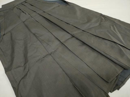 平和屋着物●男性　馬乗り袴　縞　正絹　逸品　DAAZ7779ud