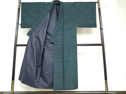 平和屋着物●男性　紬　百入茶色　正絹　逸品　DAAZ7783ud