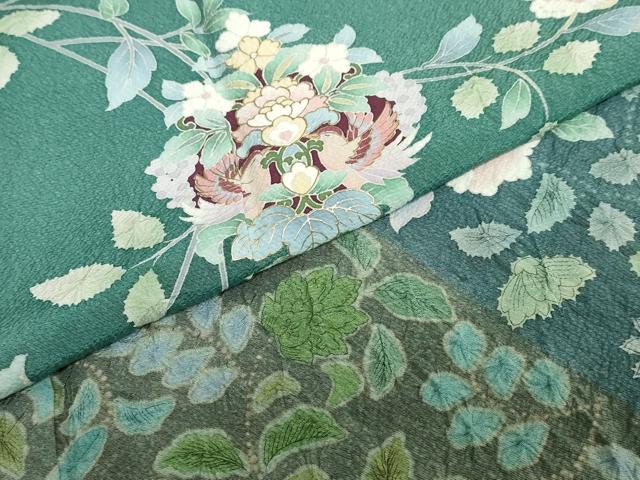 平和屋着物○訪問着 洋花文 正絹 逸品 DAAZ7797ud