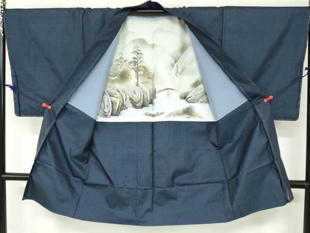 平和屋着物●男性　本場大島紬　アンサンブル　100亀甲　総詰め　正絹　逸品　未使用　DAAZ7811ud