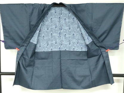 平和屋着物●男性 紬 アンサンブル 120亀甲 総詰め 正絹 逸品 未使用 DAAZ7812ud