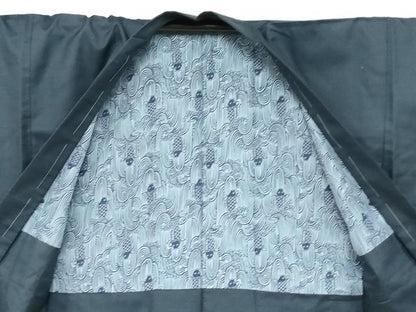 平和屋着物●男性 紬 アンサンブル 120亀甲 総詰め 正絹 逸品 未使用 DAAZ7812ud