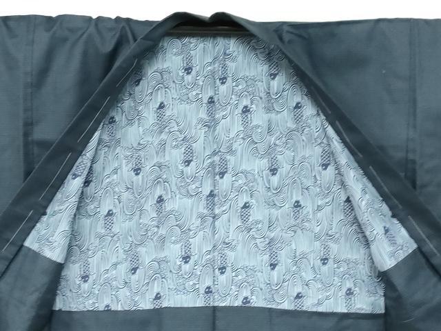 平和屋着物●男性 紬 アンサンブル 120亀甲 総詰め 正絹 逸品 未使用 DAAZ7812ud