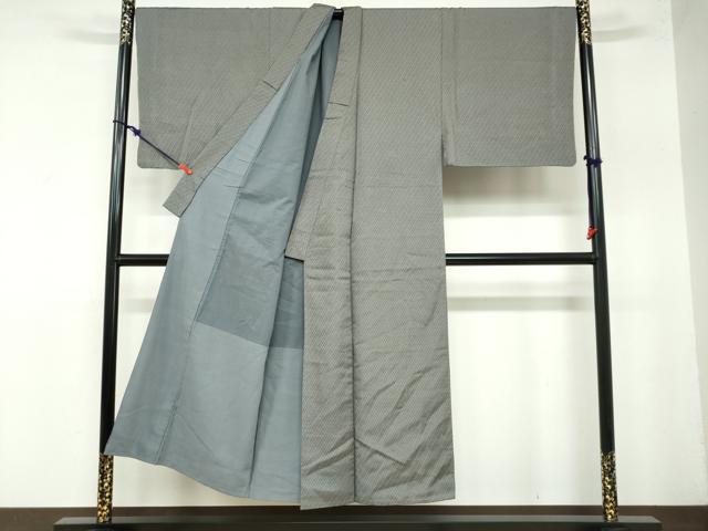 平和屋着物●男性　お召　抽象文様　キングサイズ　正絹　逸品　DAAZ7817ud 平和屋着物○男性 お召 抽象文様 キングサイズ 正絹 逸品 DAAZ7817ud