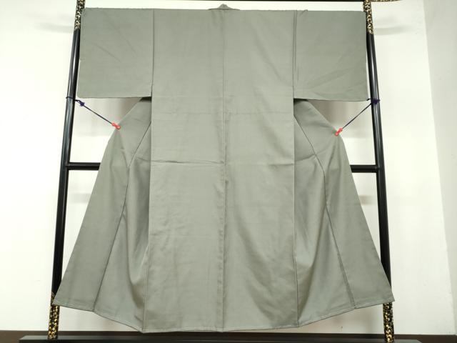 平和屋着物●男性　お召　麹塵色　正絹　逸品　未使用　DAAZ7818ud 平和屋着物○男性 お召 麹塵色 正絹 逸品 未使用 DAAZ7818ud