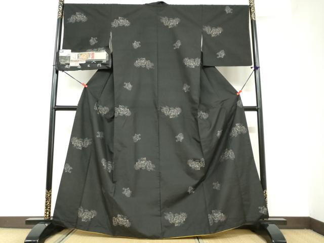 平和屋着物●都喜ヱ門　本場大島紬　地空き　純泥染　早春讃歌　やまと誂製　証紙付き　藤絹織物謹製　正絹　逸品　DAAZ7819ud 平和屋着物○都喜ヱ門 本場大島紬 地空き 純泥染 早春