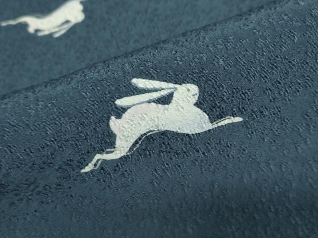 平和屋着物○小紋 跳兎 洗える着物 DAAZ7820ud