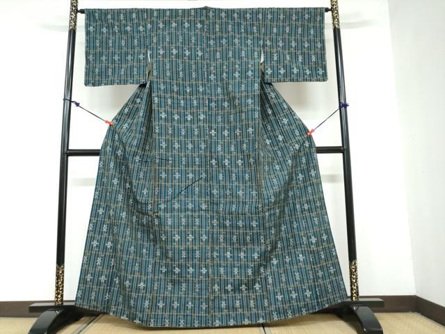 平和屋着物○本場琉球絣 大城工房 正絹 逸品 未使用 DAAZ7831ud