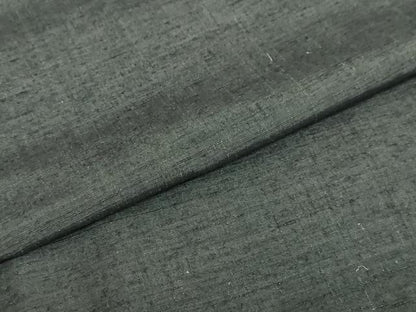 平和屋着物●男性　紬　アンサンブル　黒緑色　正絹　逸品　DAAZ7840ud