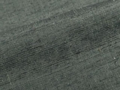 平和屋着物●男性　紬　アンサンブル　黒緑色　正絹　逸品　DAAZ7840ud