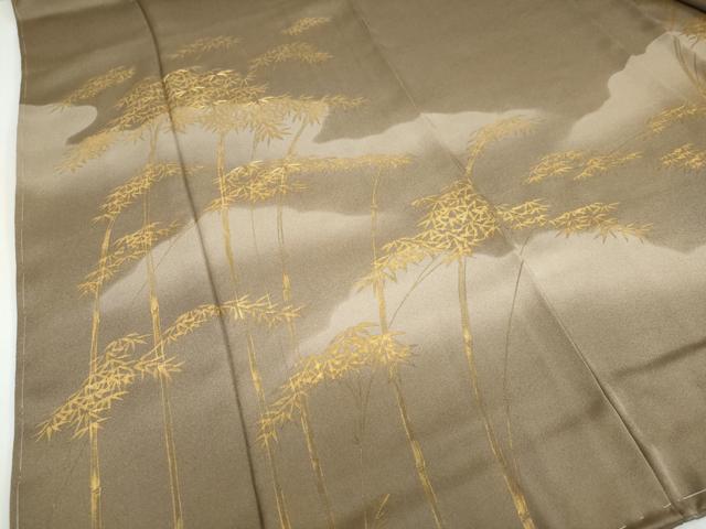平和屋着物●訪問着　笹竹文　金彩　ロング丈　正絹　逸品　未使用　DAAZ7851ud 平和屋着物○訪問着 笹竹文 金彩 ロング丈 正絹 逸品 未使用 DAAZ7851ud
