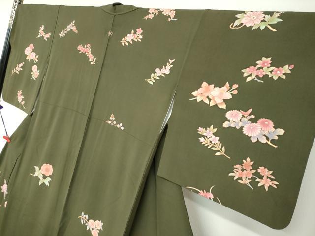 平和屋着物○訪問着 作家物 舞花文 正絹 逸品 DAAZ7864ud