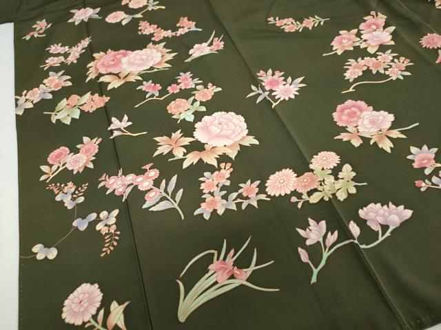 平和屋着物○訪問着 作家物 舞花文 正絹 逸品 DAAZ7864ud