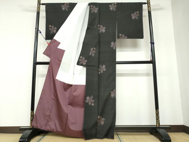 平和屋着物○本場大島紬 古代染色純泥染 9マルキ 地空き 舞