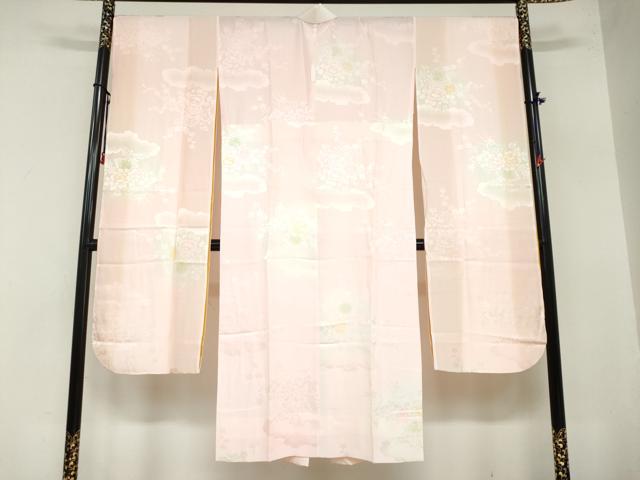 平和屋着物○長襦袢 無双仕立て 麻の葉地紋 暈し染め 正絹 逸品