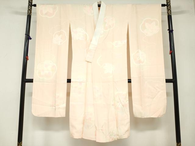 平和屋着物●振袖用長襦袢　袷　雲取り舞葉地紋　暈し染め　正絹　逸品　未使用　DAAZ7885ud