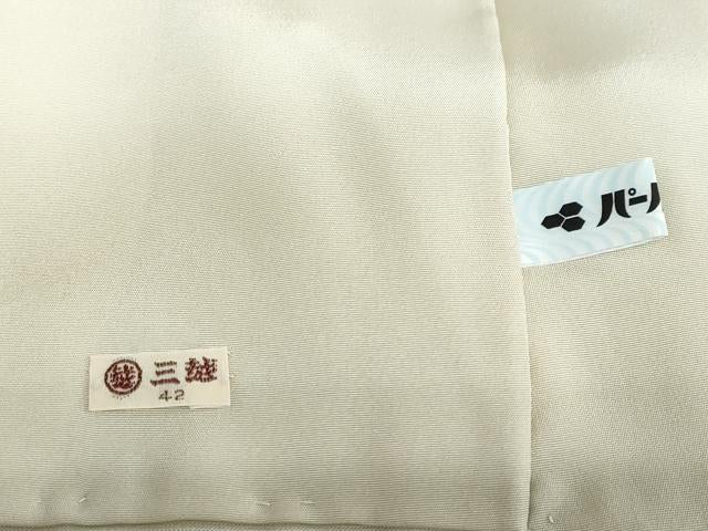 平和屋着物●訪問着　風景草花文　金彩　三越扱い　正絹　逸品　DAAZ7892ud