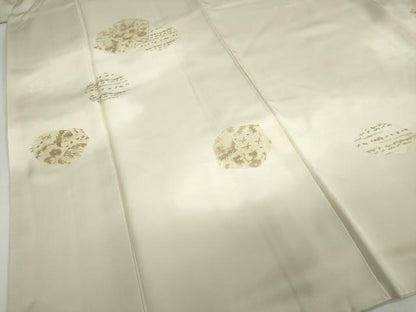 平和屋着物●訪問着　風景草花文　金彩　三越扱い　正絹　逸品　DAAZ7892ud