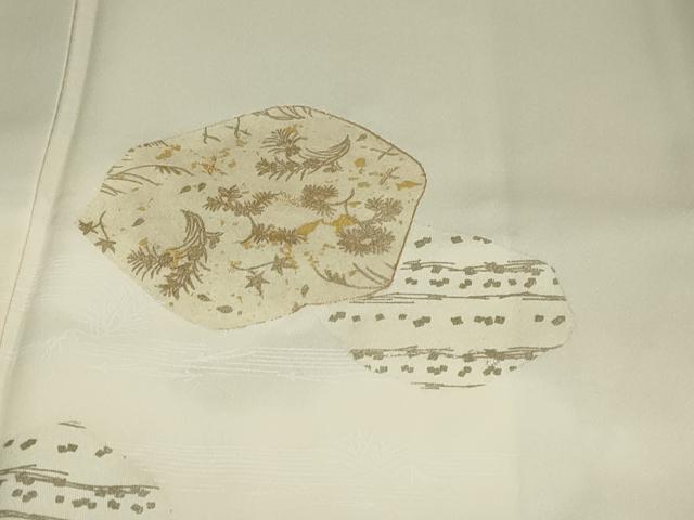 平和屋着物○訪問着 風景草花文 金彩 三越扱い 正絹 逸品 DAAZ7892ud