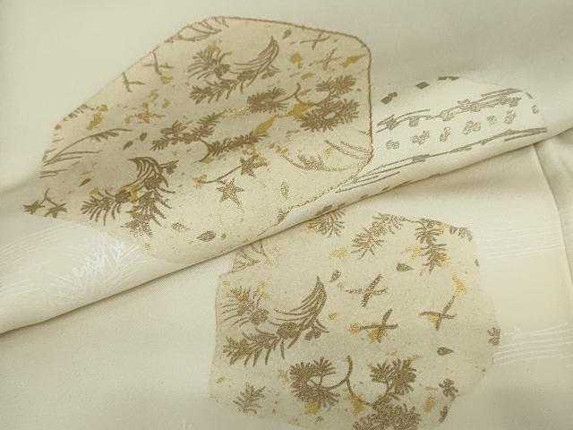 平和屋着物●訪問着　刺繍　飛鳥草花文　金彩　正絹　逸品　AABD6015ph 平和屋着物○訪問着 風景草花文 金彩 三越扱い 正絹 逸品 DAAZ7892ud