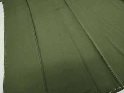 平和屋着物●上質な色無地　深緑色　正絹　逸品　未使用　DAAZ7903ud