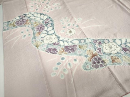 平和屋着物●訪問着　作家物　絞り　辻が花　正絹　逸品　DAAZ7934ud