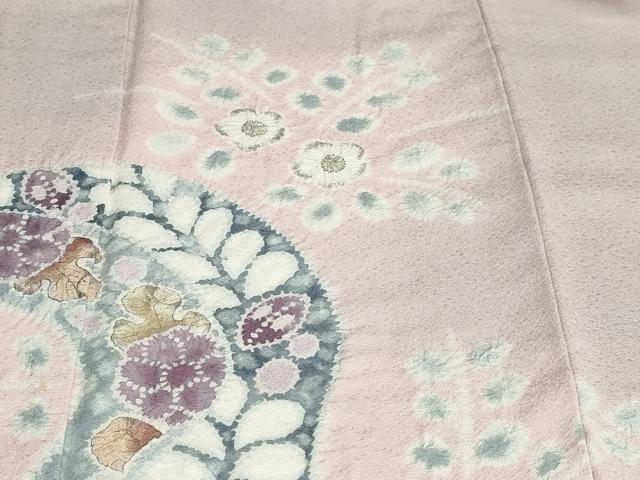 平和屋着物●訪問着　作家物　絞り　辻が花　正絹　逸品　DAAZ7934ud