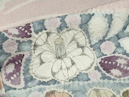 平和屋着物●訪問着　作家物　絞り　辻が花　正絹　逸品　DAAZ7934ud