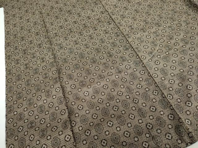 平和屋着物●本場大島紬　割り込み絣　抽象文様　正絹　逸品　DAAZ7956ud