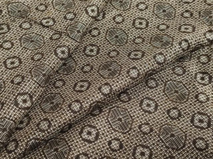 平和屋着物●本場大島紬　割り込み絣　抽象文様　正絹　逸品　DAAZ7956ud
