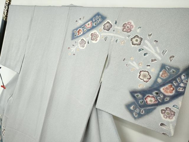 平和屋着物●訪問着　絞り　短冊辻が花　正絹　逸品　DAAZ7958ud